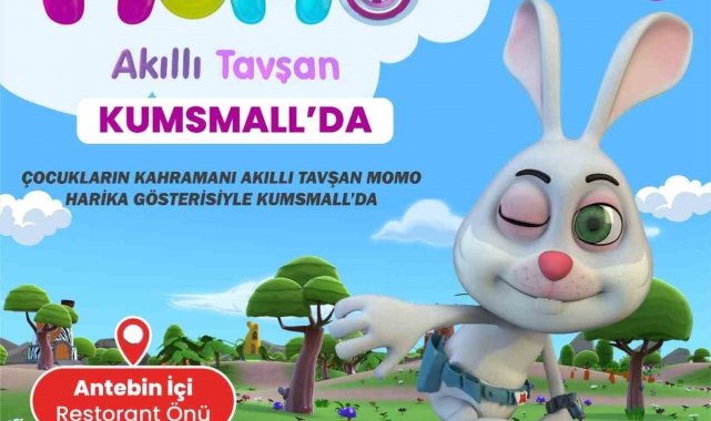 Akıllı tavşan Momo, KumsMall AVM'ye geliyor
