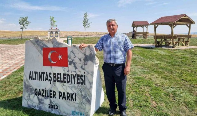 Altıntaş'ta Gaziler Parkı hizmete girdi