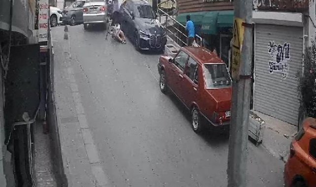 Arnavutköy'de yola dökülen yağ çevredekilere zor anlar yaşattı