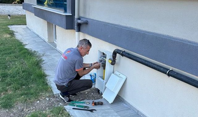 Ayvalık ilk doğal gazlı evine kavuştu