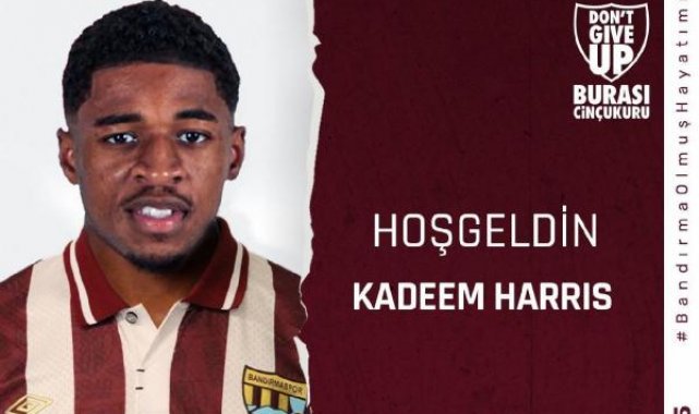Bandırmaspor, Kadeem Harris'i kadrosuna kattı