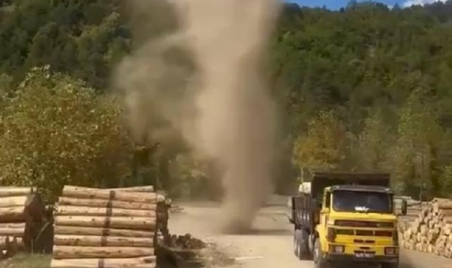 Bartın'da orman deposunda hortum