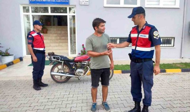 Çalınan motosiklet sahibine teslim edildi