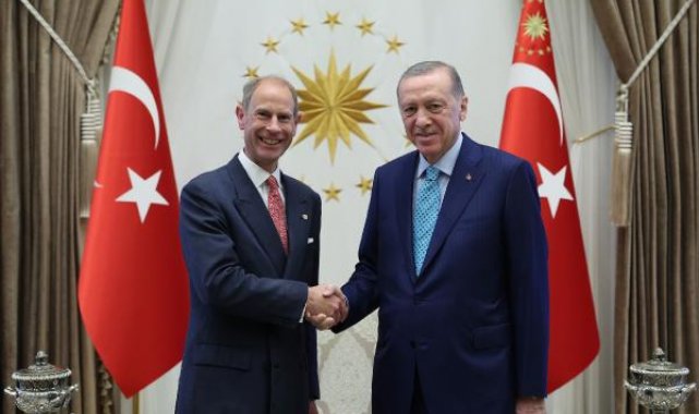 Cumhurbaşkanı Erdoğan, Prens Edward'ı kabul etti