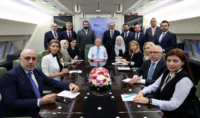 Cumhurbaşkanı Erdoğan, Rusya ziyareti dönüşü uçakta soruları yanıtladı: (1)