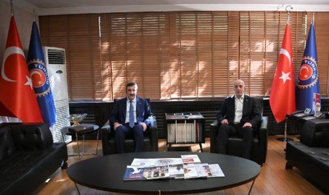 Cumhurbaşkanı Yardımcısı Yılmaz, Türk-İş'i ziyaret etti