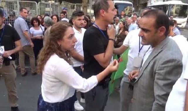DBP Eş Genel Başkanı Aydeniz ile polis müdürü arasında tartışma