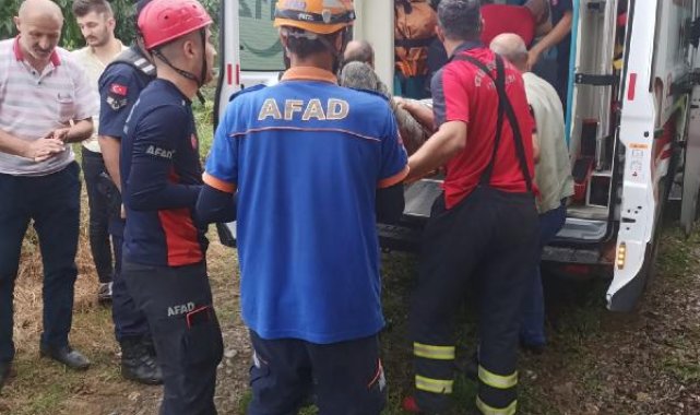 Düştüğü su deposunda mahsur kalan kadın, kurtarıldı