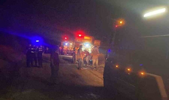 Gediz'de korkutan yangın
