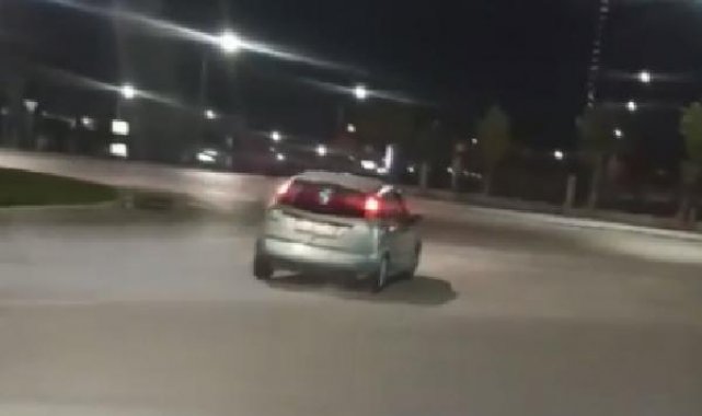 Hastane kampüsünde drift yapan sürücüye 37 bin lira ceza