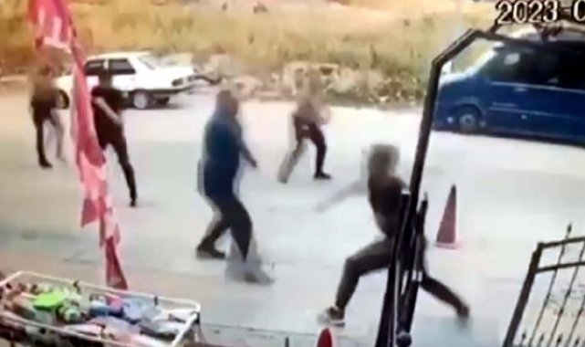 Hırsızlık şüphelisi bacaklarından vurularak yakalandı; o anlar kamerada