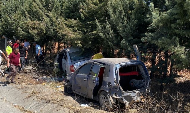 İki otomobil çarpıştı: 2 yaralı