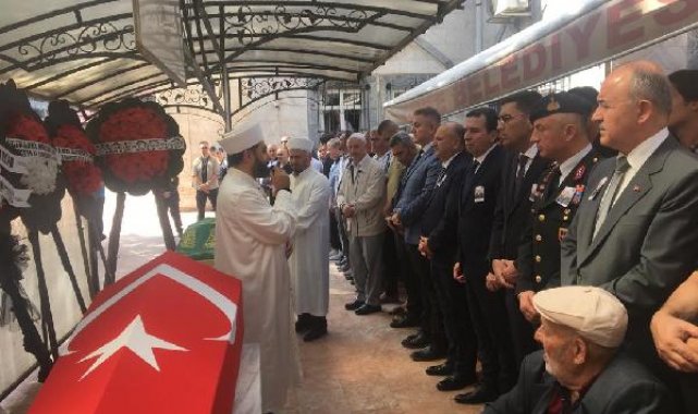 Kalp krizinden ölen albay, son yolculuğuna uğurlandı