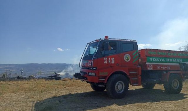Kastamonu'da 100 dönüm tarım arazisi yandı