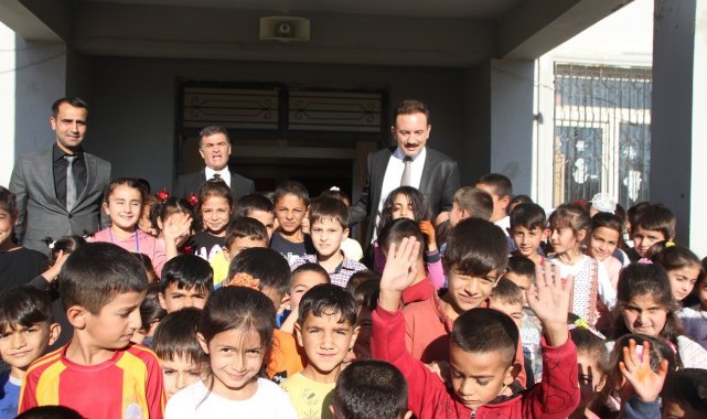 Kaymakam Bayram, öğrenci ve öğretmenlerle bir araya geldi