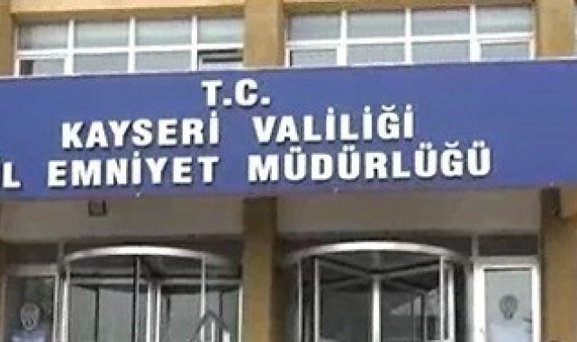 Kayseri Emniyet Müdürlüğünde acı olay