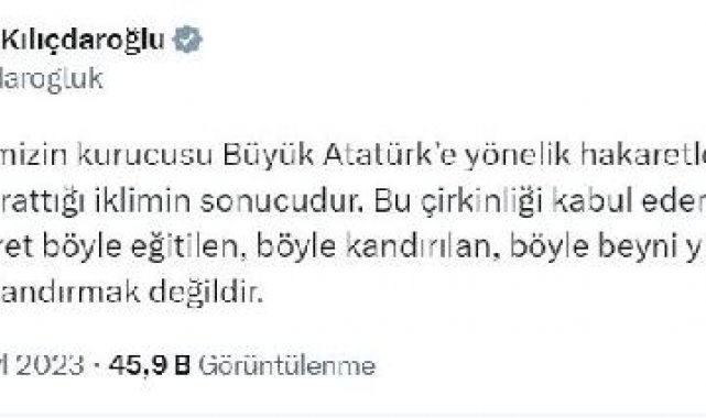 Kılıçdaroğlu: Maharet, beyni yıkanan bir çocuğu cezalandırmak değildir