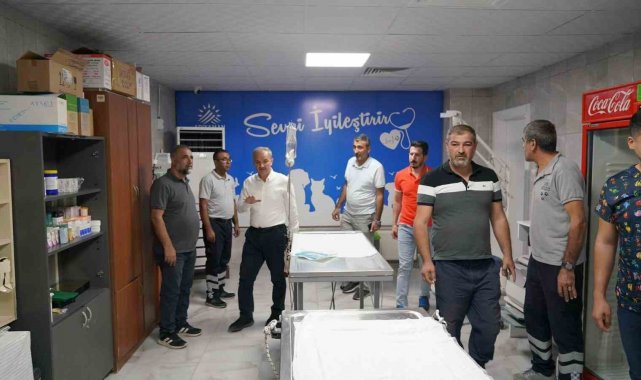 Kılınç, veteriner müdürlüğündeki çalışmaları inceledi