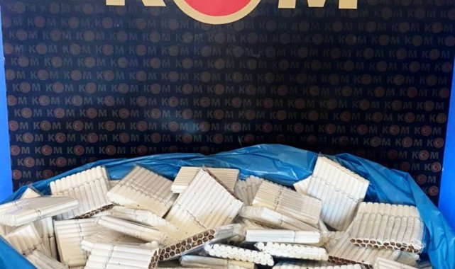 Kırıkkale'de kaçak tütün operasyonu: 4 bin 100 adet makaron ele geçirildi