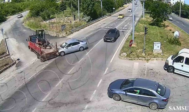 Kırmızıda geçti, kazaya neden oldu, ardına bakmadan kaçtı