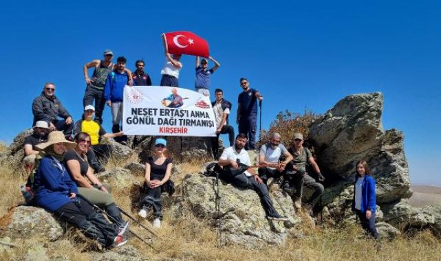 Kırşehir'de 'Neşet Ertaş'ı Anma Gönül Dağı Tırmanışı' gerçekleştirildi