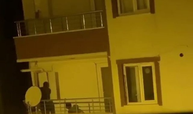 Kombi çalmaya çalışan hırsızları bekçiler kıskıvrak yakaladı