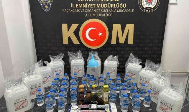 Kütahya'da sahte alkol üretip sattığı iddia edilen 2 kişinden 1'i tutuklandı