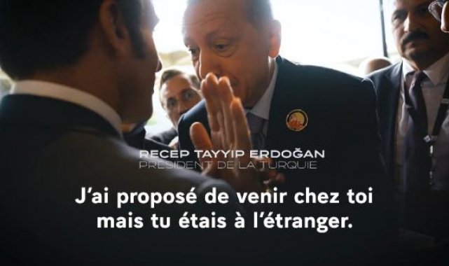 Macron'dan Erdoğan'ın 'hani gelecektin' paylaşımı