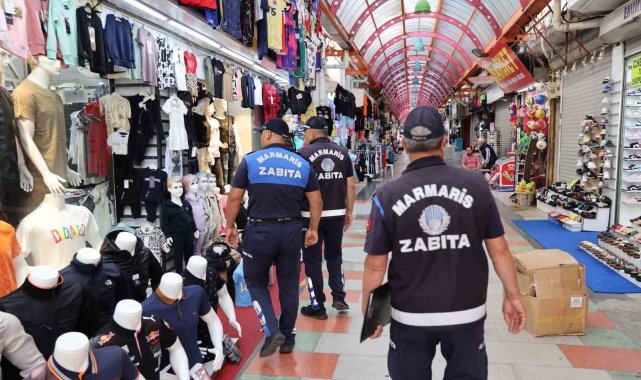 Marmaris Zabıtası'ndan yoğun mesai