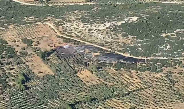 Menteşe'de makilik yangını ormana sıçramadan söndürüldü