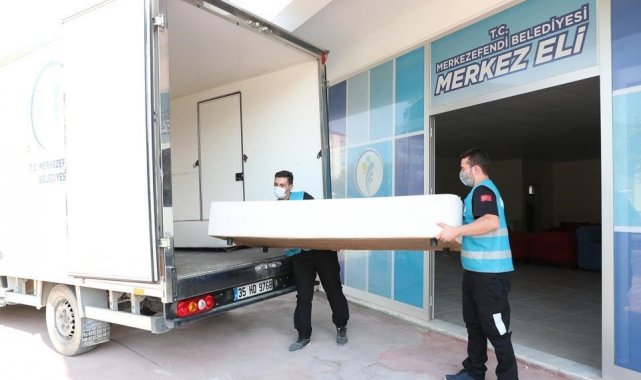 Merkezefendi'de ihtiyaç sahiplerine ev eşyası yardımı