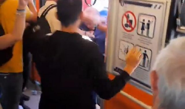 Metroda kadınların fotoğrafını çektiği iddia edilen şüpheliye dayak