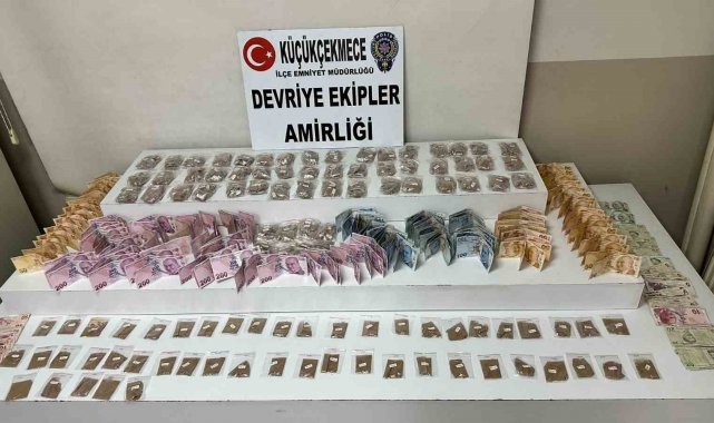 Motosikletle uyuşturucu ticareti polise takıldı