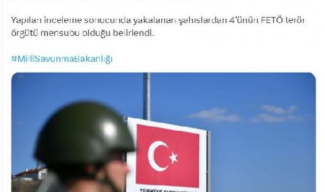 MSB: Yunanistan'a geçmeye çalışan 4'ü FETÖ mensubu, 5 kişi yakalandı