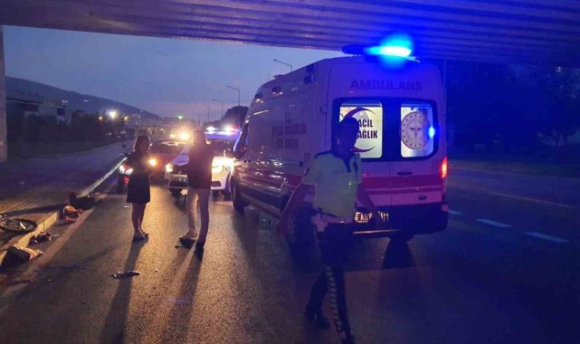 Otomobilin çarptığı bisiklet sürücüsü ağır yaralandı