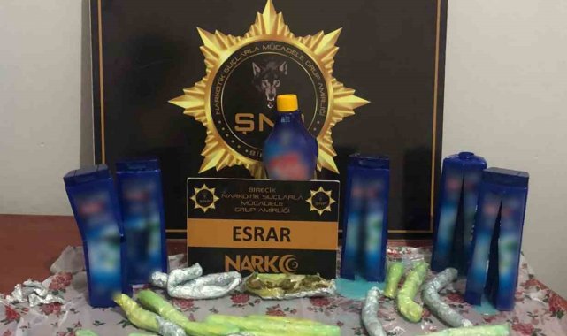 Şampuan kutusunda uyuşturucu ele geçirildi