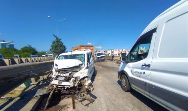 Samsun'da 5 araçlı zincirlime kaza: 2 yaralı