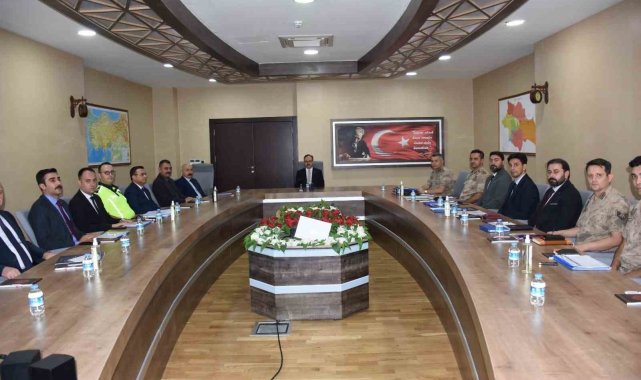 Siirt'te okullarda alınacak önlemler masaya yatırıldı