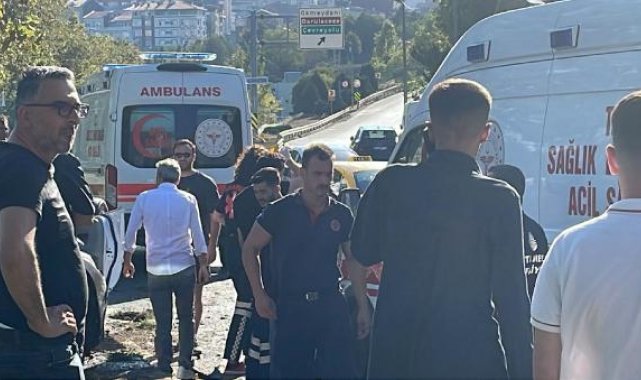 Şişli'de iki otomobil çarpıştı: 2 yaralı