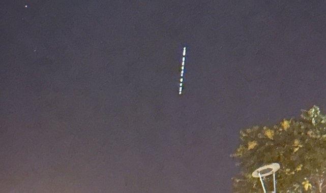 Starlink uyduları Erzincan semalarında görüntülendi