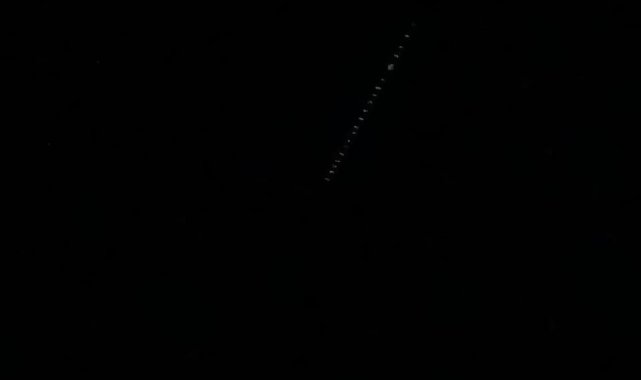 Starlink uyduları Kastamonu semalarında görüldü