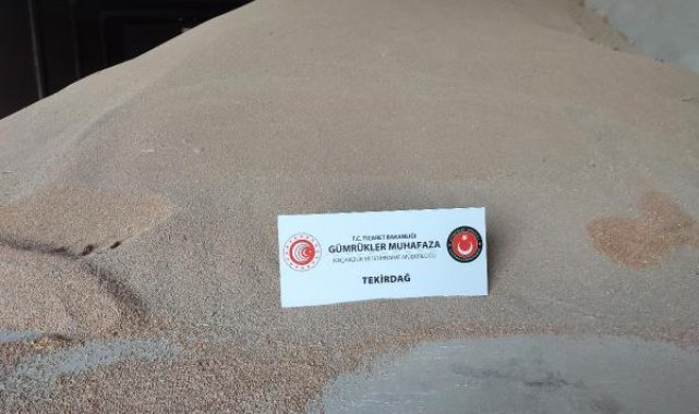 Tekirdağ'da 84 ton kaçak ekmeklik buğday ele geçirildi