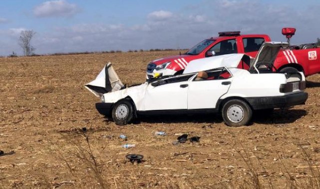 Tekirdağ'da otomobil takla attı: 1 ölü, 2 yaralı
