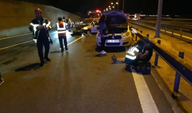 TEM'de zincirleme kaza; kalbi duran bebek yeniden hayata döndürüldü, 5 yaralı