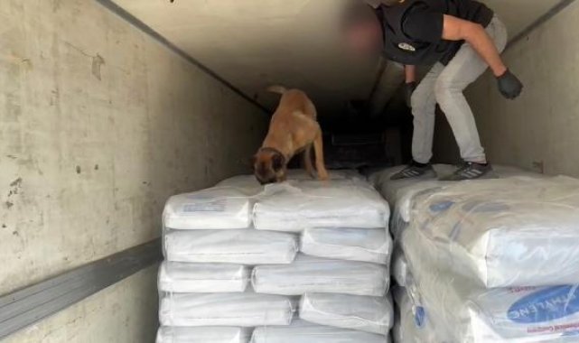 TIR'daki uyuşturucuyu 'İka' buldu
