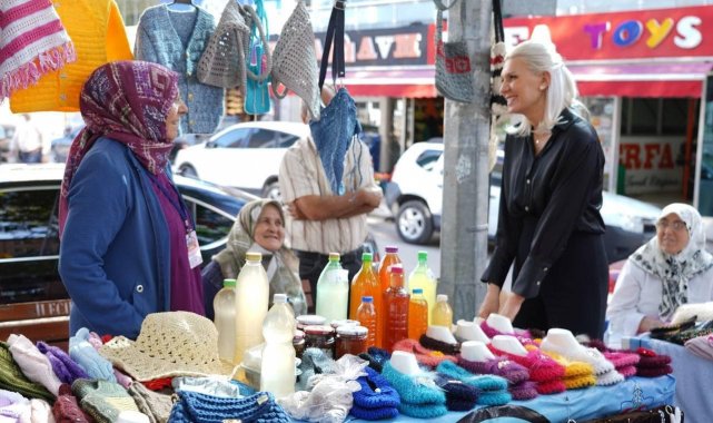 Üretici Kadın Pazarı'nda ele emeği göz nuru ürünler satılıyor