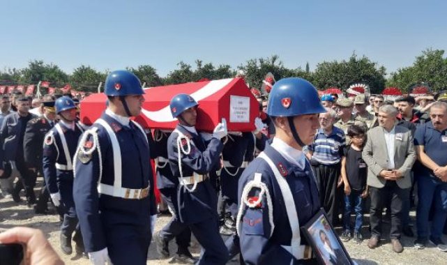 Uyuşturucu şüphelisinin şehit ettiği astsubay, memleketinde toprağa verildi