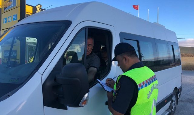 Yozgat'ta okul servis araçlarına denetim