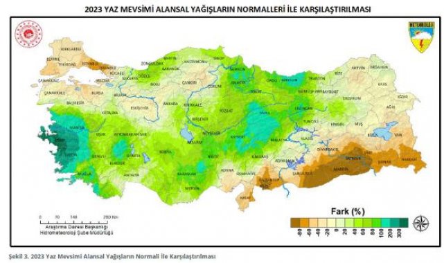 'Yaz mevsimi yağışları' Türkiye genelinde arttı; Marmara ve Güneydoğu'da azaldı
