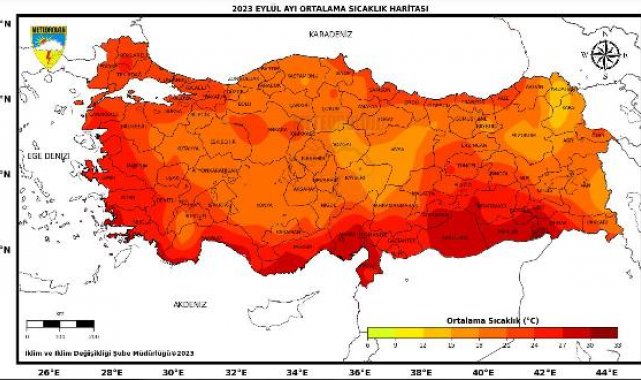 53 yılın en sıcak 7'nci yazı, en sıcak 6'ncı eylülü